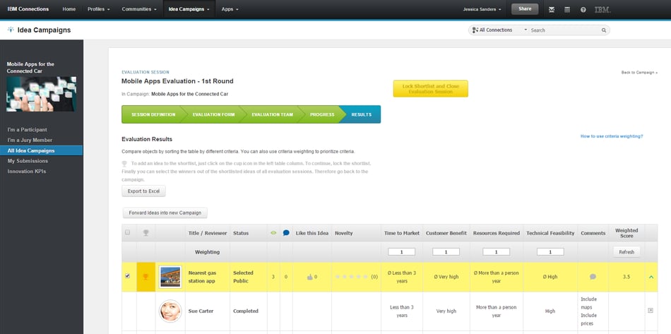 The Innovation App for IBM Connections