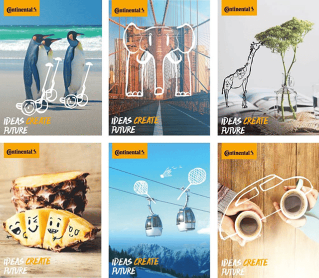 Plakat-Kampagne der Continental AG